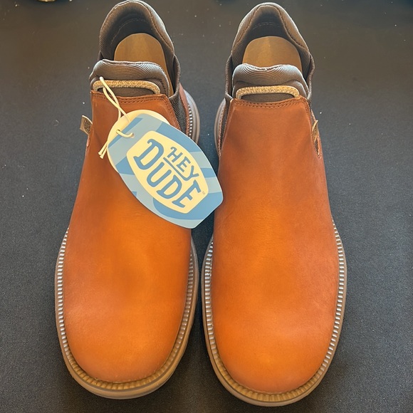 HEY DUDE BRANSON BOOT CRAFT LEATHER COGNAC 40388-21N Womens Various Sizes - Picture 3 of 11